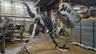 Building A Full Size Metal Dinosaur!