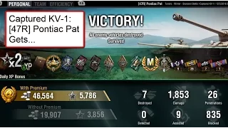 Captured KV-1: [47R] Pontiac Pat Gets... - Sashimi Replay - World of Tanks Console