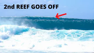 2nd REEF GOES OFF AT PIPELINE!! (RAW FOOTAGE) *4K*