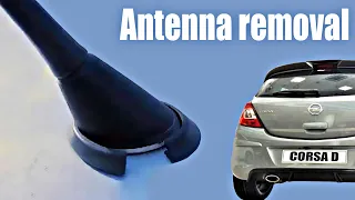 Opel / Vauxhall Corsa D roof antenna removal