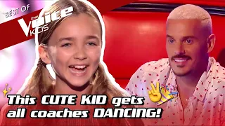 This 10-Year-Old CHARMS coaches with her STAGE PRESENCE in The Voice Kids! 😍