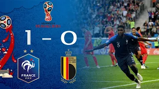 FRANCE 1 - 0 BELGIUM WORLD CUP 2018.Goals and Highlights #worldcup #football