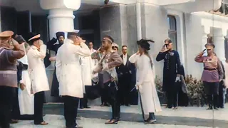 Nicholas II and Grand Duchess Maria at church consecration in Alupka, Crimea.  22 September,  1913.