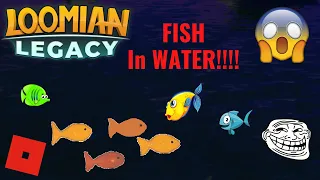 Loomian Legacy Fish in Trade resort water!!!!! (Trolling)