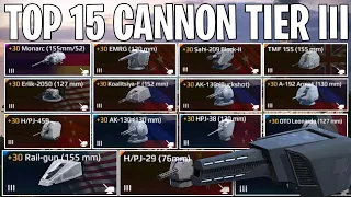 Top 15 Cannon With Highest Damage | Modern Warships