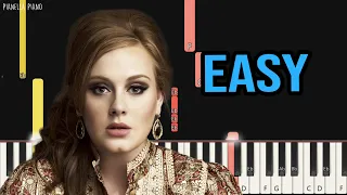 Adele - When We Were Young | EASY Piano Tutorial by Pianella Piano