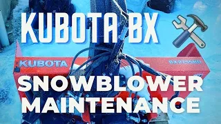 How To Service Your Kubota BX Front Mount Snowblower - No.20