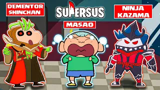 Shinchan became dementor and trapped masao in super sus 😂🔥 | Shinchan playing among us 3d 😂 | funny