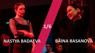 NASTYA BADAEVA VS. BAINA BASANOVA (FRONT ROW) - 1/6 BATTLE | FRAME UP FESTIVAL XIV