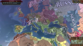 Europa Universalis IV - Ottomans Into Roman Empire Timelapse