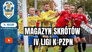 Magazyn skrótów IV ligi K-PZPN - 14. kolejka 2023/24 [WIDEO] #laczynaspilka #4liga #football