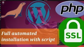 install wordpress mysql php ssl apache2 on ubuntu 22.04 automated with script