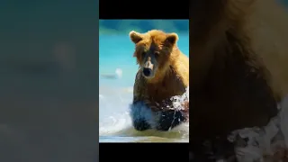 Beauty Nature & Wild - Bear catching salmon in waterfall | Wild Animals 2024