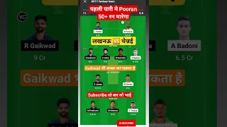 LKN vs CHE Dream11 Prediction I lkn vs csk dream11 team prediction l Lucknow vs Chennai Dream11 Team