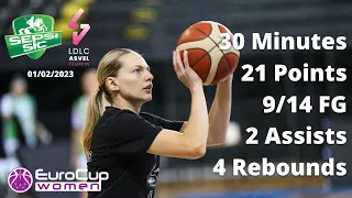 Marine Johannes 21 Points vs ACS Sepsi - Eurocup 2022-23