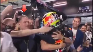 Jos Verstappen visibly upset with Checo Perez win Saudi Arabian GP