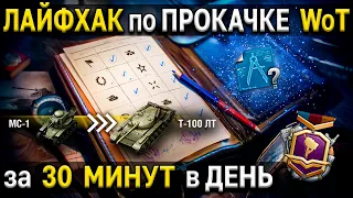 😨 КАК БЫСТРО ПРОКАЧАТЬ ТАНКИ и БОЕВОЙ ПРОПУСК 🏃🏻‍♂️ World of Tanks чертежи WoT за боевые задачи дня