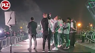 Celtic squad sing 'Don't Worry Be Happy' after title win