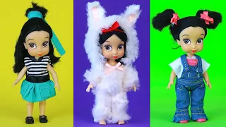 👗 ¡Hago 3 Outfits en Miniatura para Blancanieves Junior! - Diy para Muñecas