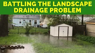 Ущерб, нанесенный водой, предотвращен с помощью надлежащего ландшафтного дренажа 