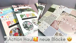 Action Haul 🤩 neue Vellum und 30x30 Blöcke + wir basteln eine Karte mit Vellum 😍