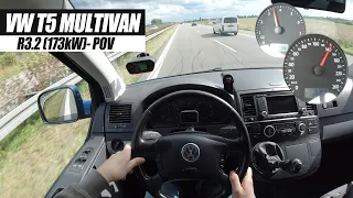 VW T5 V6 R32 4MOTION (173kW) | POV Test Drive