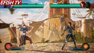 Chun-Li & Morrigan vs Black Widow & Gamora (Hardest AI) - Marvel vs Capcom: Infinite