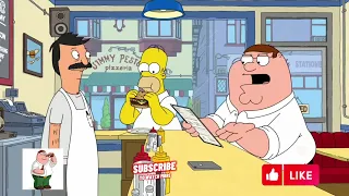 Peter and Homer meet at Bob's Burgers - Family Guy