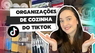 ANALISANDO ORGANIZAÇÕES DE COZINHA NO TIKTOK | PERSONAL ORGANIZER REAGINDO A DICAS DO TIKTOK