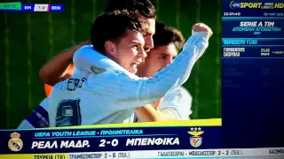 Uefa youth league Benfica-Real madrid 0-2