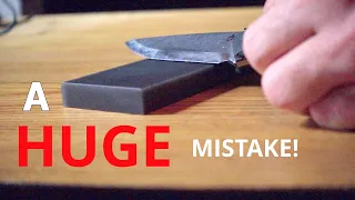1 HUGE MISTAKE when sharpening knives!