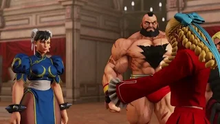 Street Fighter 5(V) Cinematic Story Mode 720p HD(A shadow falls) Act 2 - Gathering!