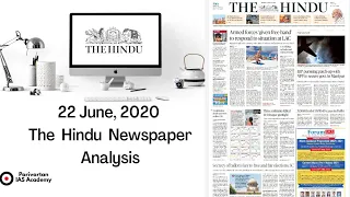 22 JUNE 2020 | The Hindu Newspaper Analysis | Current affairs 2020 #UPSC #IAS #Todays The Hindu