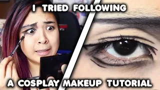 I Tried Following a Cosplay Makeup Tutorial...