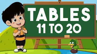 11- 20 Table| Table of 11 to 20 |Tables of Eleven to Twenty| Tables |Multiplication Tables|