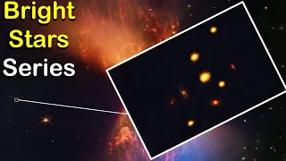 NASA James Webb Space Telescope Captured Bright Stars Series in Space