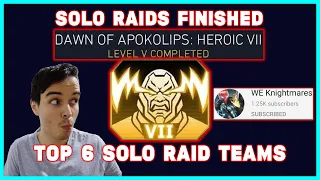 Someone Finished Solo Raids! Heroic 7 Complete! Top 6 Best Solo Raids Teams Injustice 2 Mobile