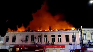 Пожар в жилом доме на улице Киевская в Ялте