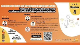 The impact of poverty and extreme events on adolescent health: trafficking, conflicts, and violence