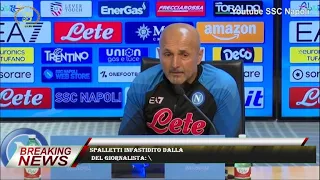 Spalletti infastidito dalla  del giornalista: 