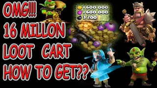 HOW TO FIND BIG LOOT CART IN CLASH OF CLAN  |  16 MILLION LOOT IN CART BIG LOOT CART CLASH OF CLANS