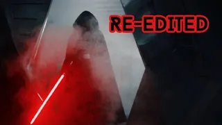 Luke Skywalker Scene (w/ Red Lightsaber) || Hallway Scene Edit -Mandalorian Season 02x08