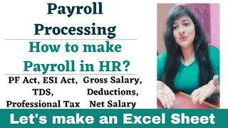 How to make Payroll in Excel for beginners | Payroll Processing in India #hr #readytogetupdate