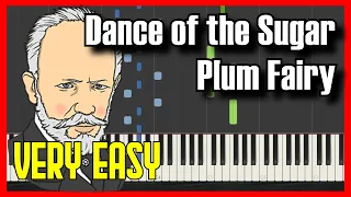 🎹 How to Play Dance of the Sugar Plum Fairy ✔️ | 【2022】Easy Slow Piano Tutorial (Synthesia)