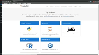 Trying Jupyter Notebooks online