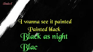 The Rolling Stones   paint it black lyrics on screen