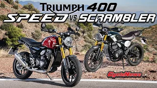 We Ride Triumph's NEW 400 Models - Speed vs Scrambler - Cycle News