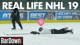 DOING WEIRD NHL 19 MOVES IN A REAL LIFE GAME