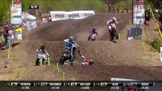 MXGP of Leon - Mexico MX2 Race 1 Vsevolod Brylyakov Crash