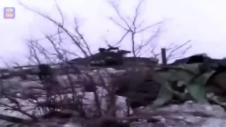 Донбасс, Дебальцево  Уничтоженные танки Народного Ополчения ДНР  Февраль 2015